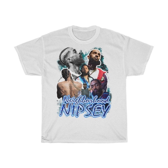 Vintage Style Nipsey Hussle 90s Rap Tee - Picture 2 of 2